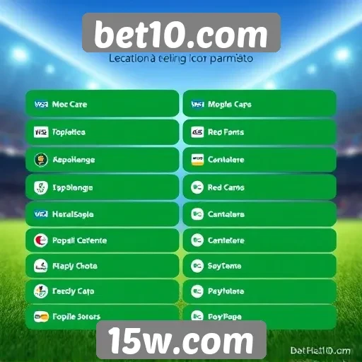 Métodos de pagamento aceitos pelo bet10.com